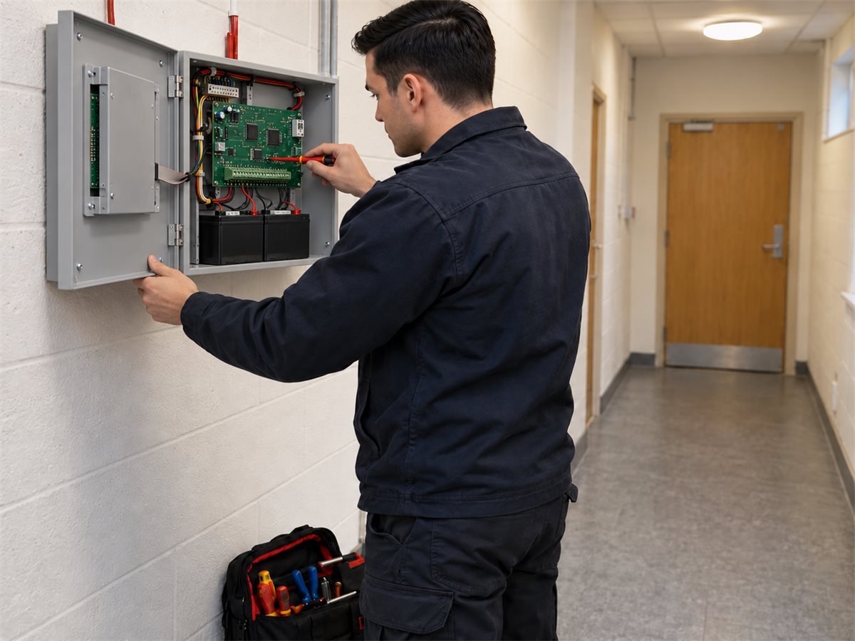 Fire alarm servicing