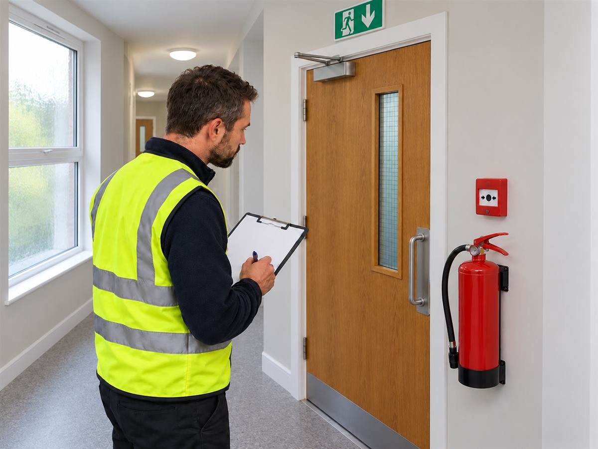 Fire risk assessment of a building